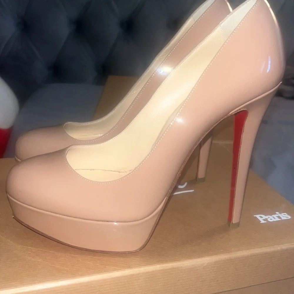 Bianca 140 patent calf Christian louboutin Size 38 nude - Picture 4 of 6